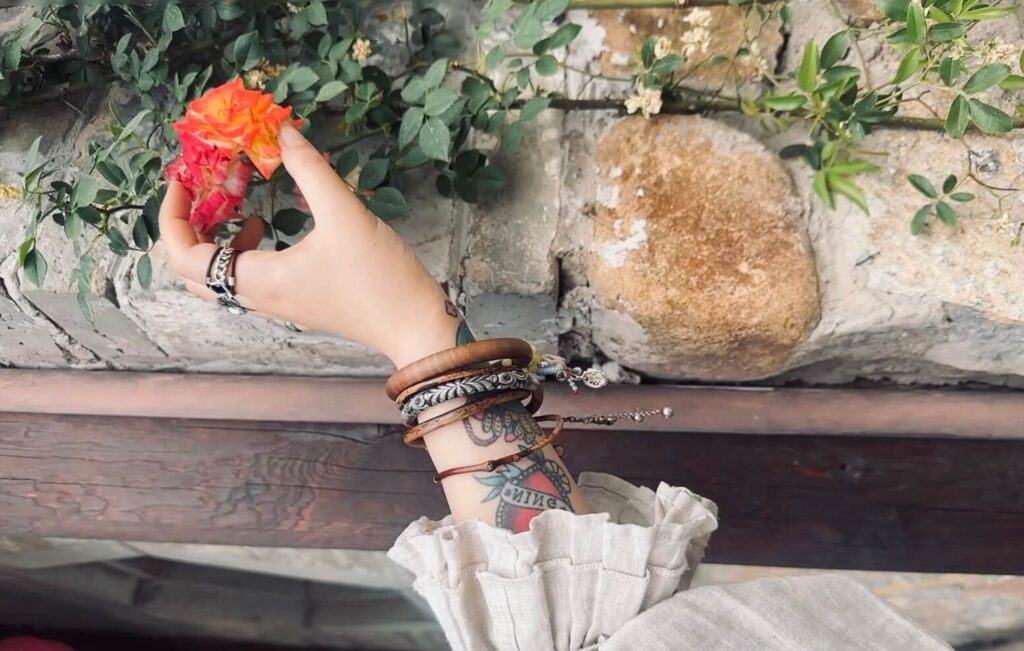 flower and bangle